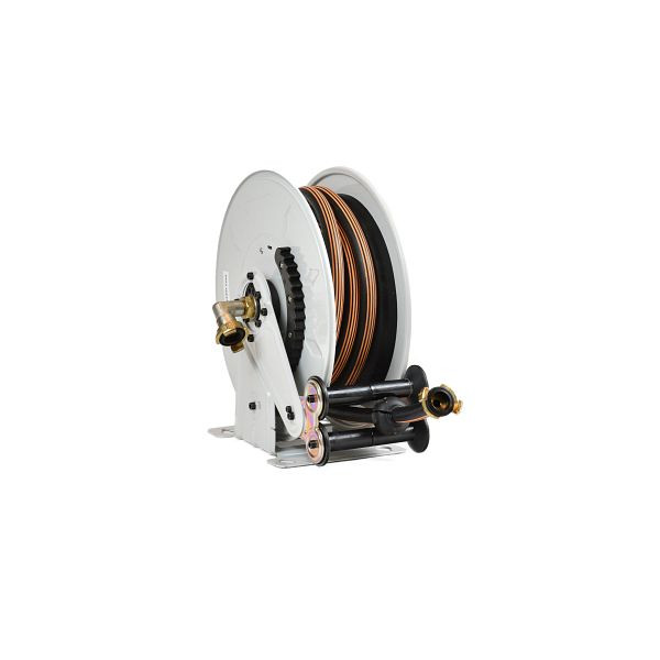 Ebinger slanghaspel OSM 210, max. 15bar / 90 ° C, 8m - 1/2" ID rubberen slang ET, 1.210.105