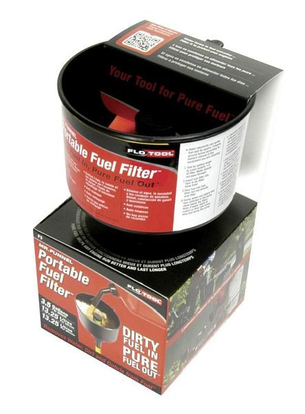 Cemo trechter met waterafscheider en filter, F3C, max. 13 l/min, elektrisch geleidend, 10515