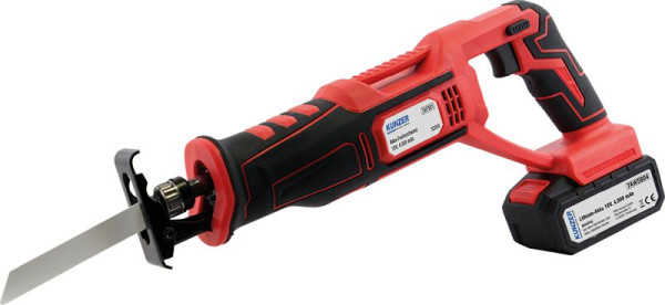 Kunzer accu-vossestaart (reciprozaag) met lithiumbatterij 18V/4.000 mAh, 7AFS01