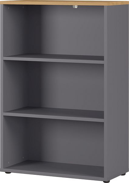 GERMANIA GW-AGENDA Archiefkast 4231 grafiet / Kleinzoon eiken replica, breedte 80 cm, 4231-564