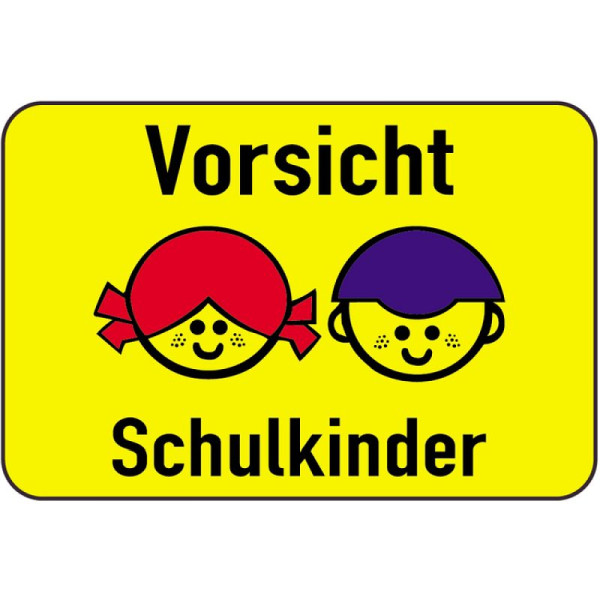 Stein HGS HGS kinderbord/verkeersbord voorzichtigheid schoolkinderen, 500x750mm, 14812