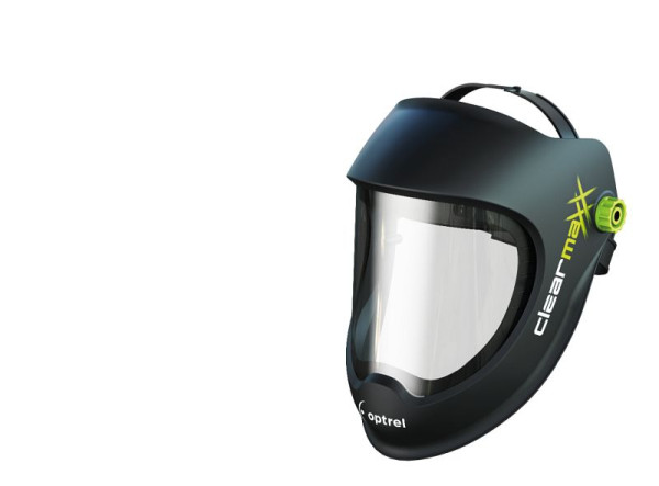 ELMAG clearmaxx zwart, slijphelm, extra licht (1100.000), met grote lens & comfortabele hoofdband, 57291