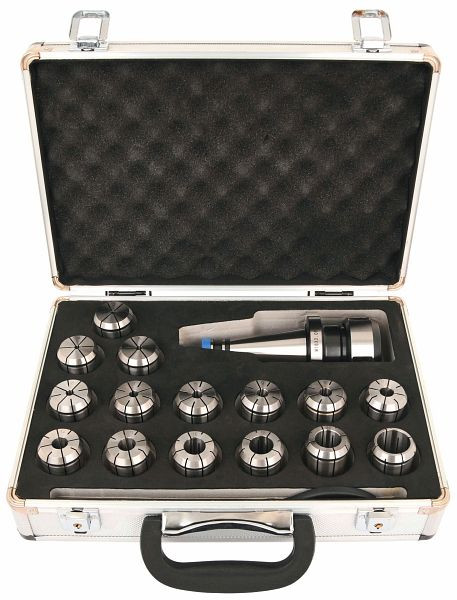 ELMAG spantangenset ISO50 (ER40), 15-delig, 2-26mm, 82777