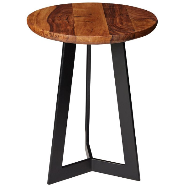 Wohnling bijzettafel 35 x 45 x 35 cm sheeshamhout metaal, WL5.664