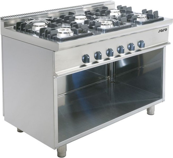 Saro gasfornuis met open basis model E7/KUPG6BA, 423-1025