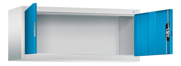 C+P bovenkast Acurado, H500xB1200xD400mm, kleur: lichtgrijs/lichtblauw, verzonken handgreep, 9464-000 S10144