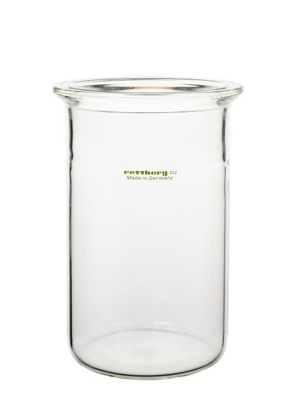 Rettberg reactievat, 6000 ml, flens DN 150, met groef, cilindrisch, vlakke bodem, borosilicaatglas 3.3, 134210276