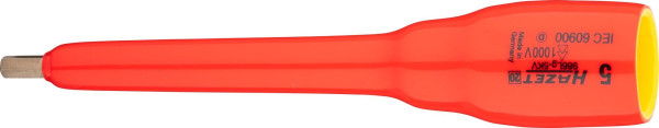 Hazet schroevendraaierdop, dubbel geïsoleerd, hol vierkant 12,5 mm (1/2 inch), binnenzeskant profiel, 5 mm, 986LG-5KV
