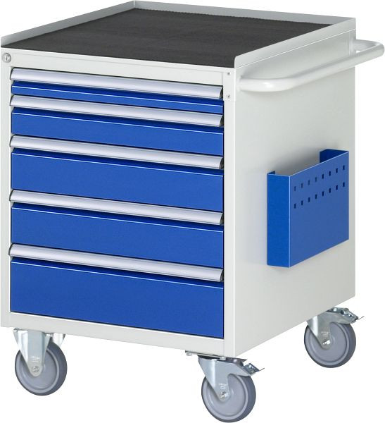 RAU montagewagen serie 7000, B580 x D650 x H795 mm, metalen steun, hoogte 25 mm, laden: 1xH60, 1xH90, 2xH120, 1xH150 mm, 15-L3.11A-MT.11