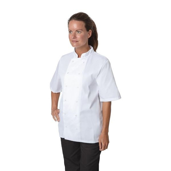 Whites Boston koksbuis korte mouwen wit L, B250-L
