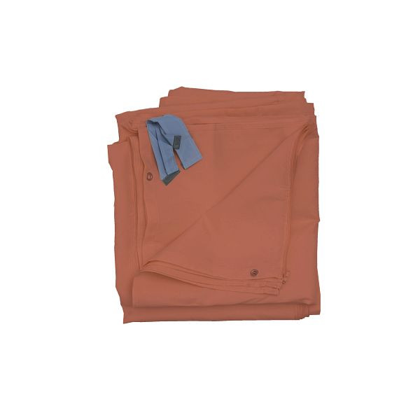 Mendler set van 4 zijwanden voor pergola Cadiz, losse zijwand paviljoen 4x4m, polyester, terracotta bruin, 77122