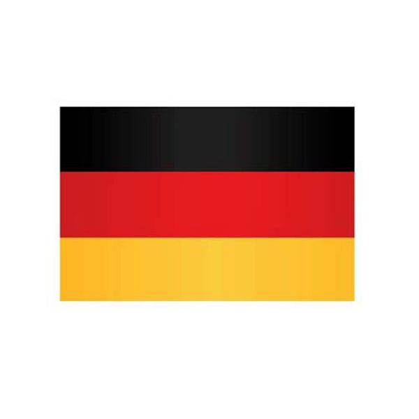 Steen HGS nationale vlag Duitsland (zonder wapen), 100 x 150 cm (liggend formaat), met touw en lus, FlagTop 160 g/m², voor vlaggenmasten 6 m, zonder ajour, 26025