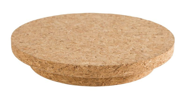 APS deksel, Ø 11,5 cm, hoogte: 1,5 cm, kurk, voor drankdispenser, 10428