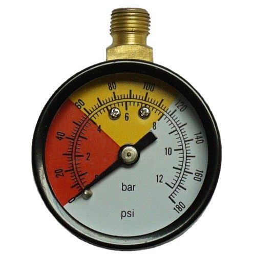 AEROTEC manometer 12 bar 40 mm - 1/8 inch AG boven, 9415269