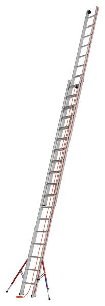 HYMER-kabelladder, tweedelig, 2x18 sporten, lengte ingeschoven 5,30 m / uitgeschoven 9,22 m, 605136