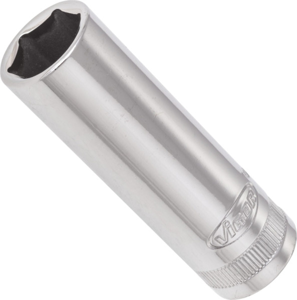 VIGOR dopsleutelinzet, lang, hol vierkant 10 mm (3/8 inch), buitenzeskantprofiel, 14 mm, V2312N