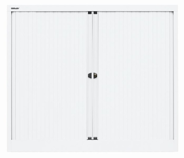 Bisley rolluikkast EuroTambour, 2 planken, 2,5 OH, B 1200 mm, rolluik verkeerswit, carrosserie verkeerswit, ET412102SPWW696
