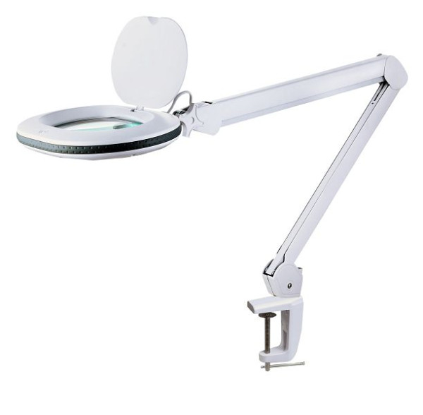 Lumeno 8615GR loeplamp/werklamp ovale lens 5 dioptrie 60 leds, grijs, VE: 6 stuks, 8615GR