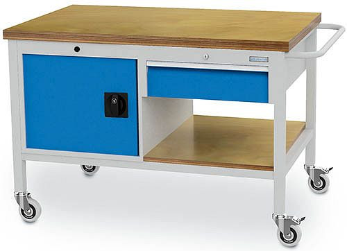 Bedrunka + Hirth gereedschapswagen T736 R 18-24, 1x150 mm, lade volledig uittrekbaar 100%, 1200 x 750 x 859 mm, 04.12.04V