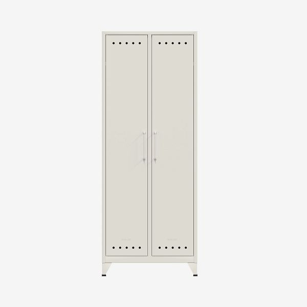 Bisley Fern Maxi-kledingkast, met kledingroede en vaste plank, verkeerswit (696), FERMAX696
