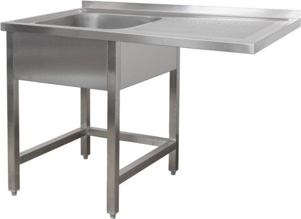 A&S Polarny spoelbak midden 1200 x 700 x 850 mm 1 bak links, zonder bodem, 700 mm diep, SPZO1271BL