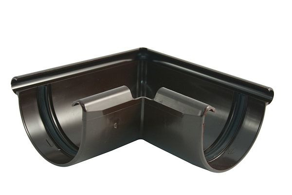 Marley buitenhoek 90°, RG 125 bruin, 075952