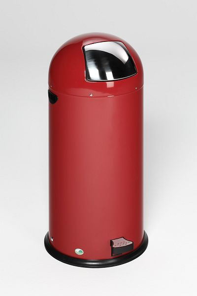VAR afvalbak 52 L met voetpedaal, rood, 43130