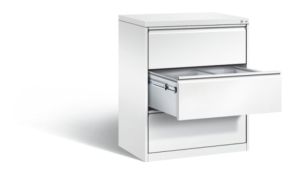 C+P hangmappenkast Acurado, H1045xB787xD590mm, kleur: verkeerswit, handgreep, 12923-312 S10116