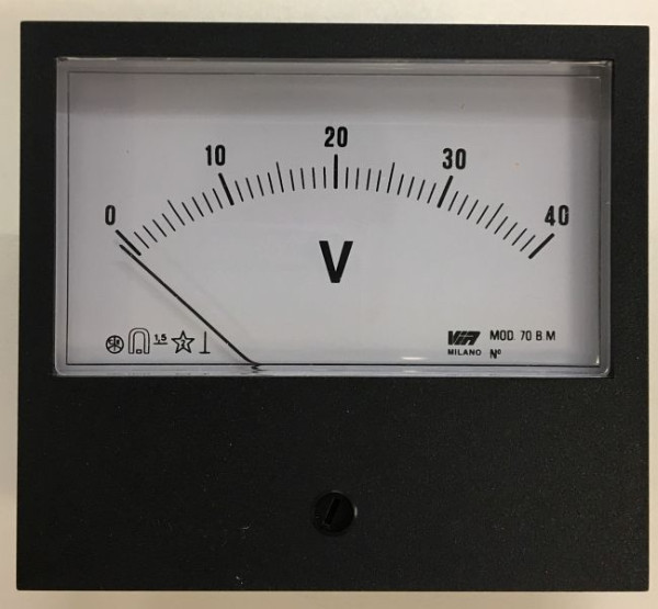 ELMAG voltmeter 0-40 V 95x85mm voor EUROSTART 1300/2000, 9505357