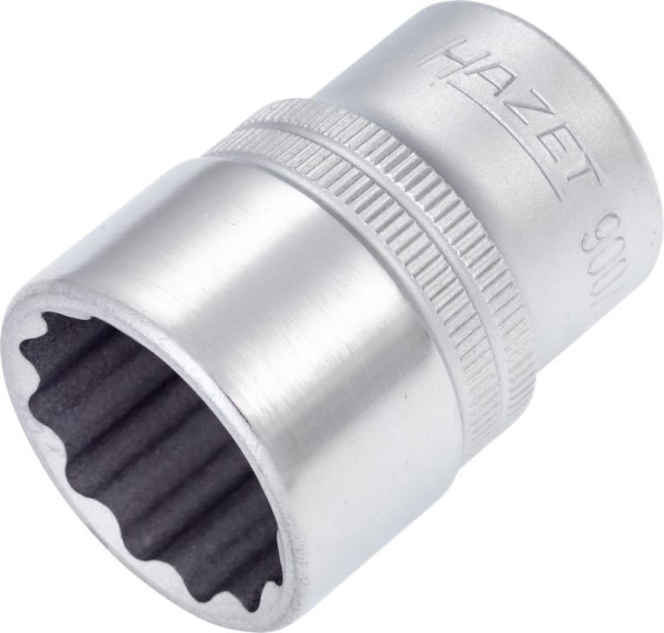 Hazet-dop, bi-hex, hol vierkant 12,5 mm (1/2"), buiten dubbel-hex tractieprofiel, 7/8", 900AZ-7/8