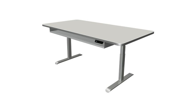 Kerkmann sta-/zittafel Move 4 Premium, B 2000 x D 1000 mm, elektrisch in hoogte verstelbaar van 620-1270 mm, lichtgrijs, 10320711