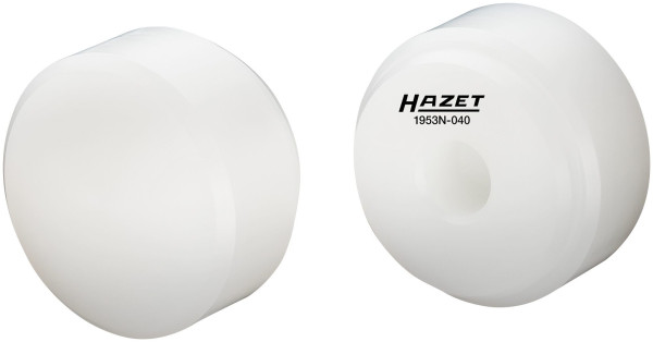 Hazet reservekop, 40 mm, reservekoppen (paar) voor plastic hamer met zacht oppervlak HAZET 1953 N-40 polyurethaan, 1953N-040