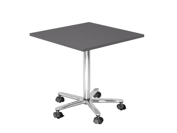 Hammerbacher kolomheftafel 80x80cm grafiet/chroom, VST88/G/C