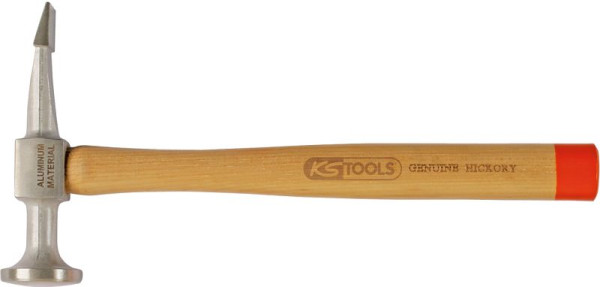 KS Tools aluminium body platpunthamer, gebogen kop, ronde/platte punt, 700.1490