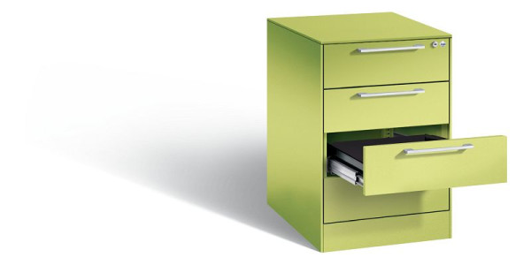 C+P archiefkast Asisto, H710xB440xD600mm, kleur: Viridin groen / Viridin groen, beugelgreep, 146 275-422 S10013