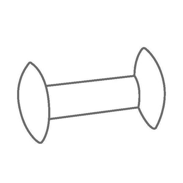 IKA magnetische roerstaven, been, 35 x 8 x 20 mm, FLON® 37 set, VE: 5 stuks, been PTFE-gecoate magneetstaven, 0004497200