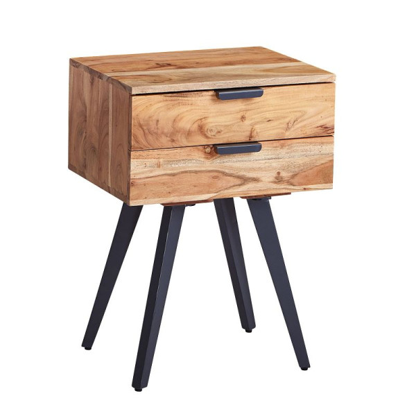 Wohnling nachtconsole 47 x 65 x 35 cm massief acaciahout, WL6.156