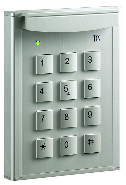 TCS codeslot codeslot 12 voor toegangscontrole, voor max. 10 codes, AP zilver, AZF50000-0010
