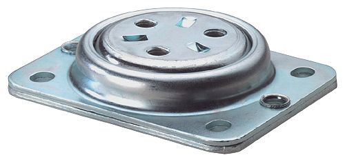 BS rolkogellagers, draagvermogen 600 kg, 115 x 85 mm, VE = 2 stuks, D80.115