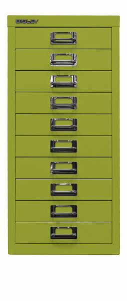 Bisley MultiDrawer™, 29-serie, DIN A4, 10 laden, groen, L2910604