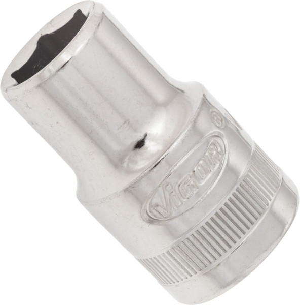 VIGOR dopsleutelinzet, hol vierkant 12,5 mm (1/2 inch), buitenzeskantprofiel, 12 mm, V2603N