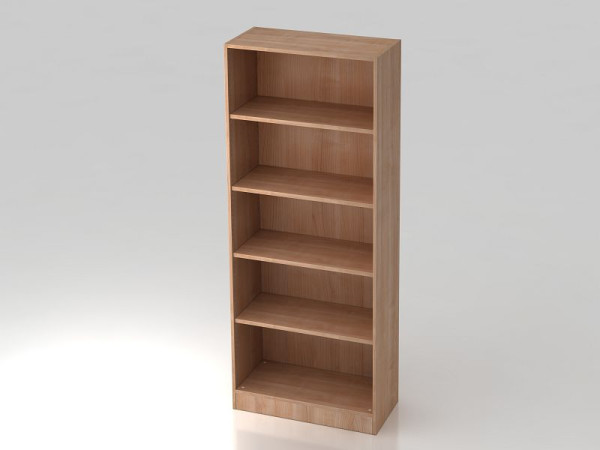 Hammerbacher plank 5OH met notenhouten onderpaneel, 80x40x200,4 cm (BxDxH), V6000/N