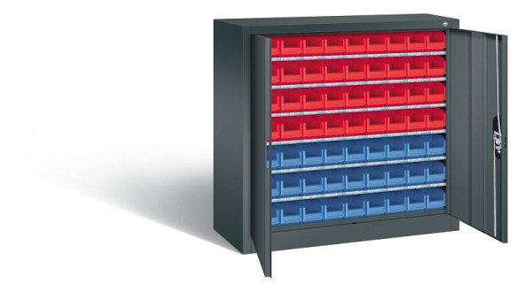 C+P tijdschriftenkast serie 13, H1000xB1000xD420mm, kleur: antracietgrijs, 133944-24 S10006