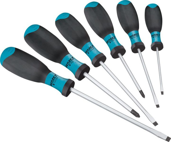 Hazet schroevendraaierset, sleufprofiel, Phillips profiel PH, aantal gereedschappen: 6, 810SPC/6