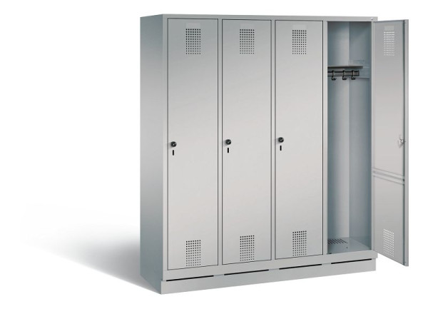 C+P Evolo locker, H1800xB1590xD500mm, kleur: wit aluminium, 48020-42 S10152