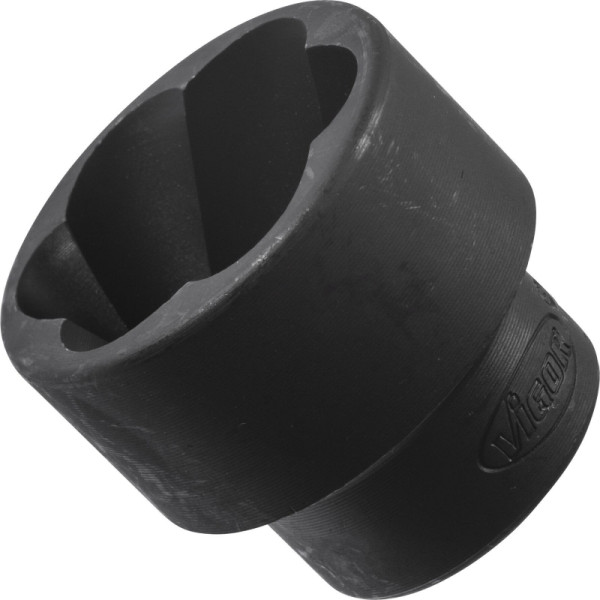 VIGOR spiraalgroeftrekkerinzet, hol vierkant 12,5 mm (1/2 inch), extern schroefuittrekprofiel, 27 mm, V3745