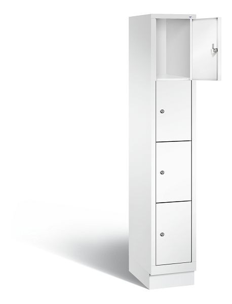 C+P lockerkast Evolo, H1800xB320xD500mm, kleur: verkeerswit, 48020-104 S10130
