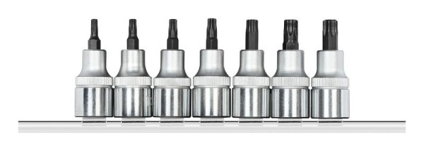 GEDORE rode schroevendraaierbits 1/2", TX, op aansluitstrip, 7 stuks, 3300029
