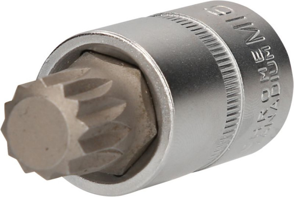 Brilliant Tools 1/2" bitdop met meerdere tanden, 55 mm lang, M16, BT022937