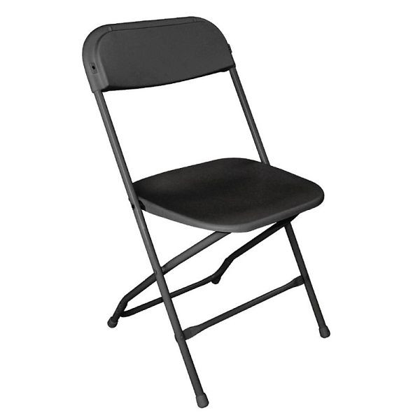Bolero lichtgewicht klapstoelen zwart, PU: 10 stuks, GD386